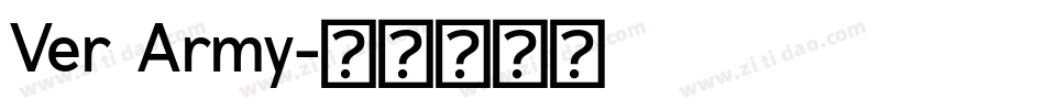 Ver Army字体转换